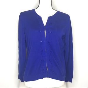 💥 Coldwater Creek Button Down Blue Cardigan Sz M